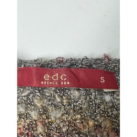 EDC Marble Autumn colored cardigan Size S Knitted Vneck - Picture 4 of 13